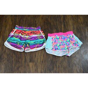 Girls Athletics Shorts Lot of 2 Fila Sketchers Colorful Size  Youth Large 14